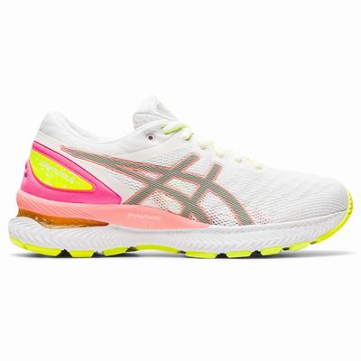 Női Asics Gel-Nimbus 22 Lite-Show Futócipő AS8965374 Fehér/Narancssárga Korall